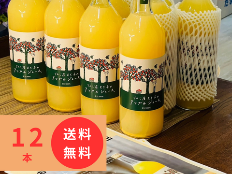 12本セット りんご屋まち子のアップルジュース（720ml）G7広島サミット海外メディアおもてなし商品