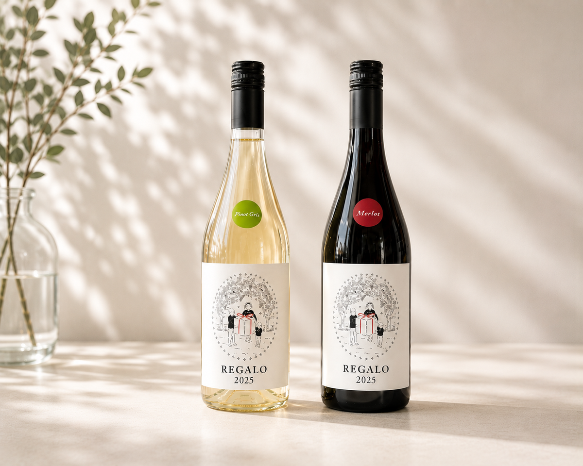 THREE PEAKS】ギフト可REGALO メルロ・ピノグリ（720ml）2本セット
