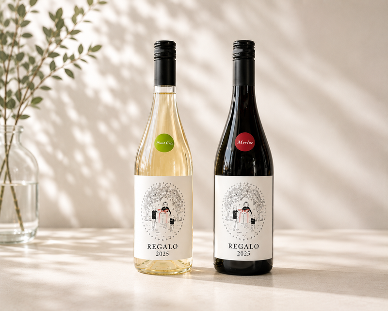 THREE PEAKS】ギフト可REGALO メルロ・ピノグリ（720ml）2本セット